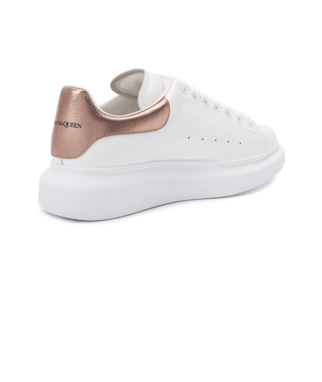 ALEXANDER MCQUEEN Белые кожаные кроссовки, фото 4