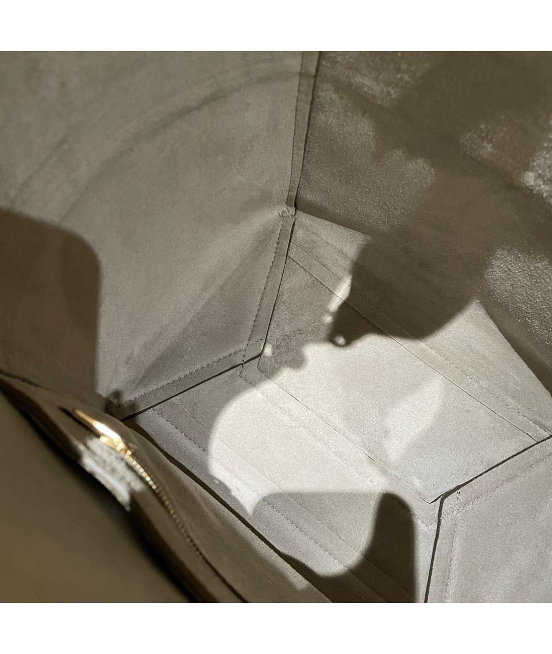 CELINE Коричневая кожаная сумка через плечо, фото 7