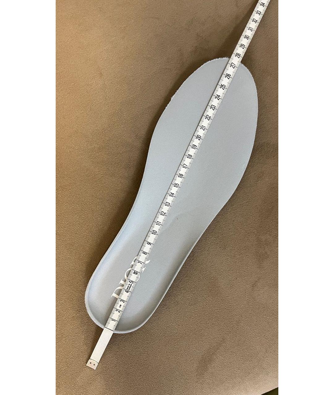 CHRISTIAN DIOR Серые текстильные низкие кроссовки / кеды, фото 7