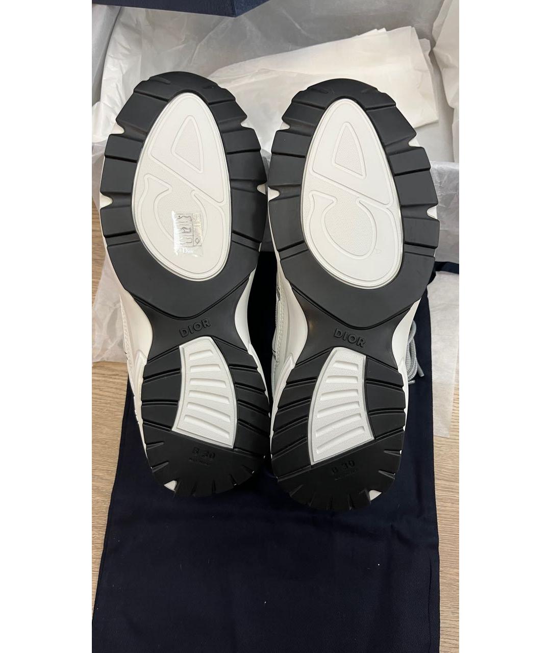 CHRISTIAN DIOR Серые текстильные низкие кроссовки / кеды, фото 6