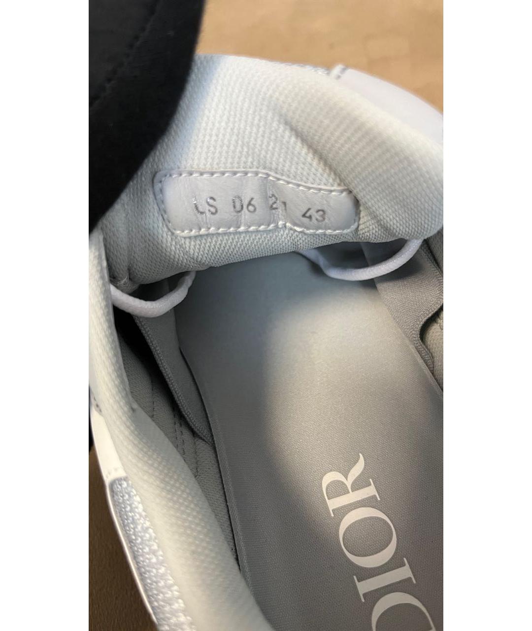 CHRISTIAN DIOR Серые текстильные низкие кроссовки / кеды, фото 8