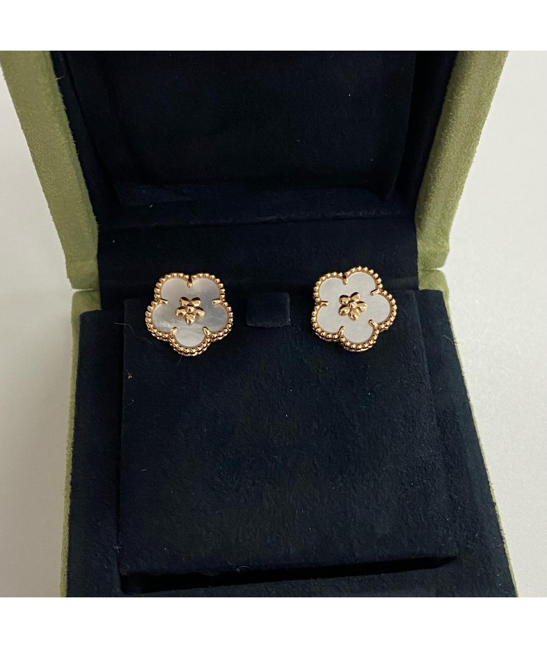 VAN CLEEF & ARPELS Белые серьги из розового золота, фото 7