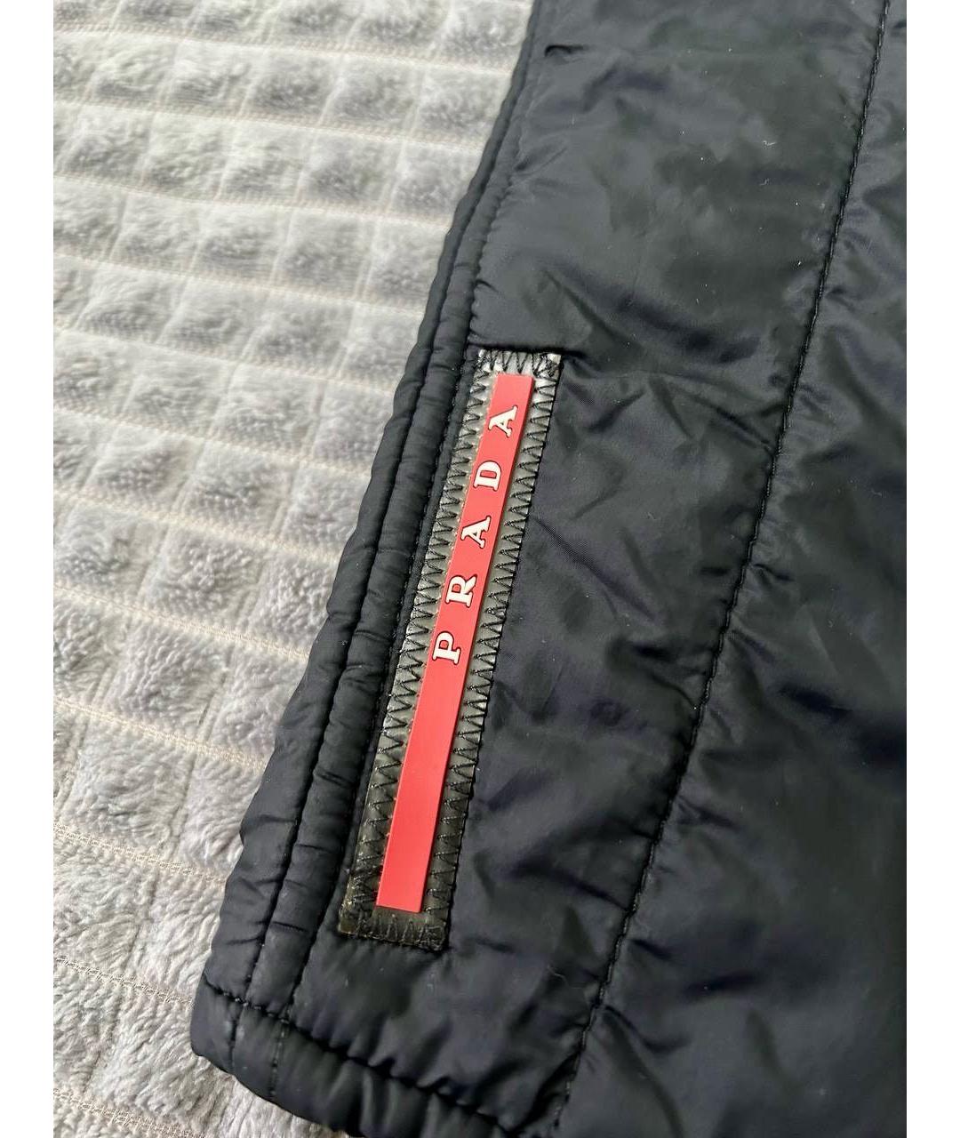 PRADA Черная полиамидовая куртка, фото 8