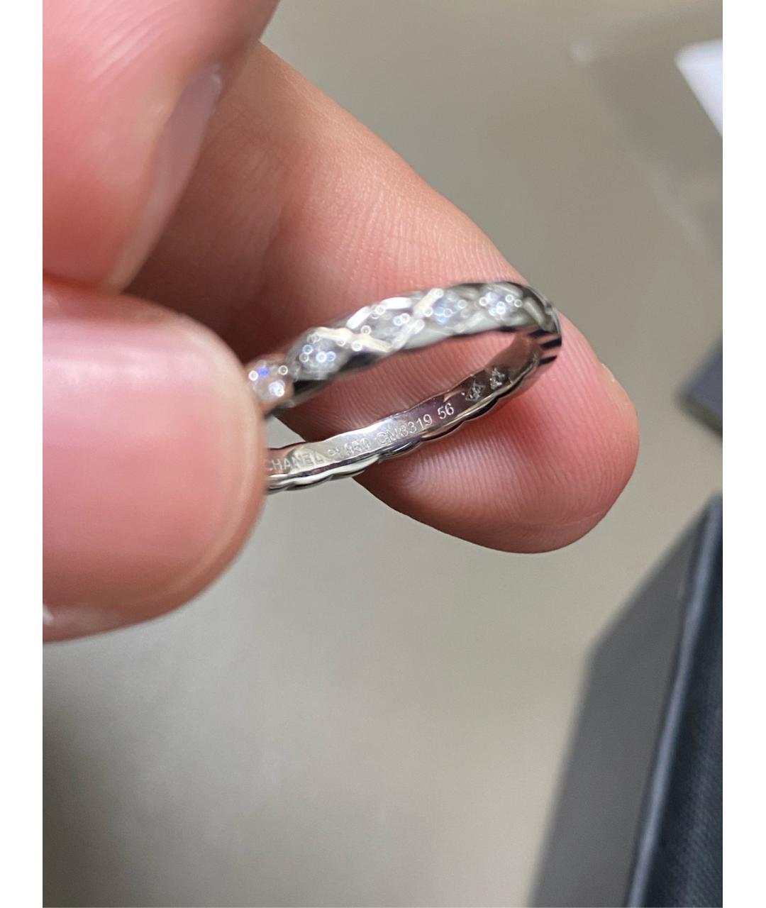 CHANEL Серебряное кольцо из белого золота, фото 4