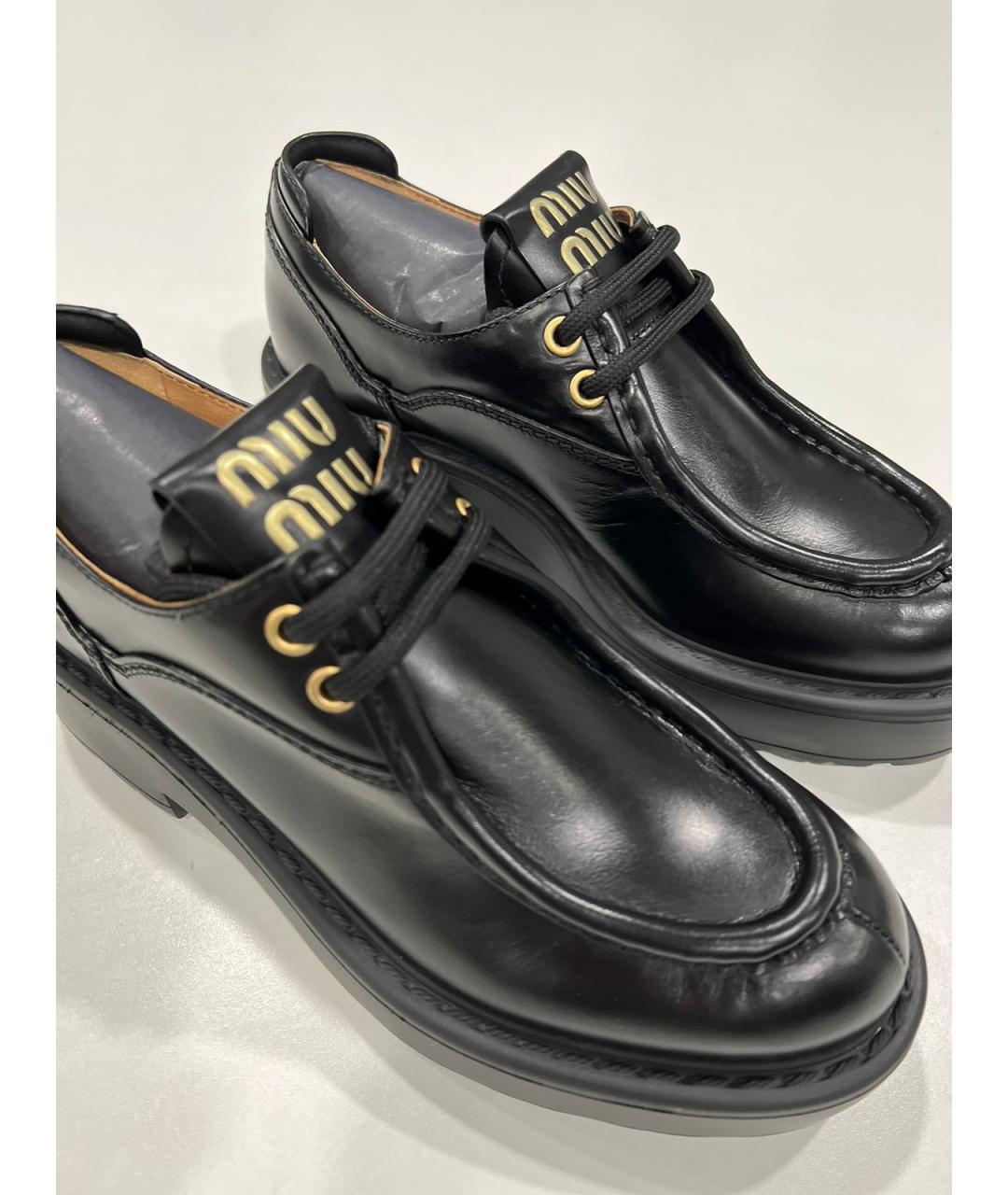 MIU MIU Кожаные ботинки, фото 2