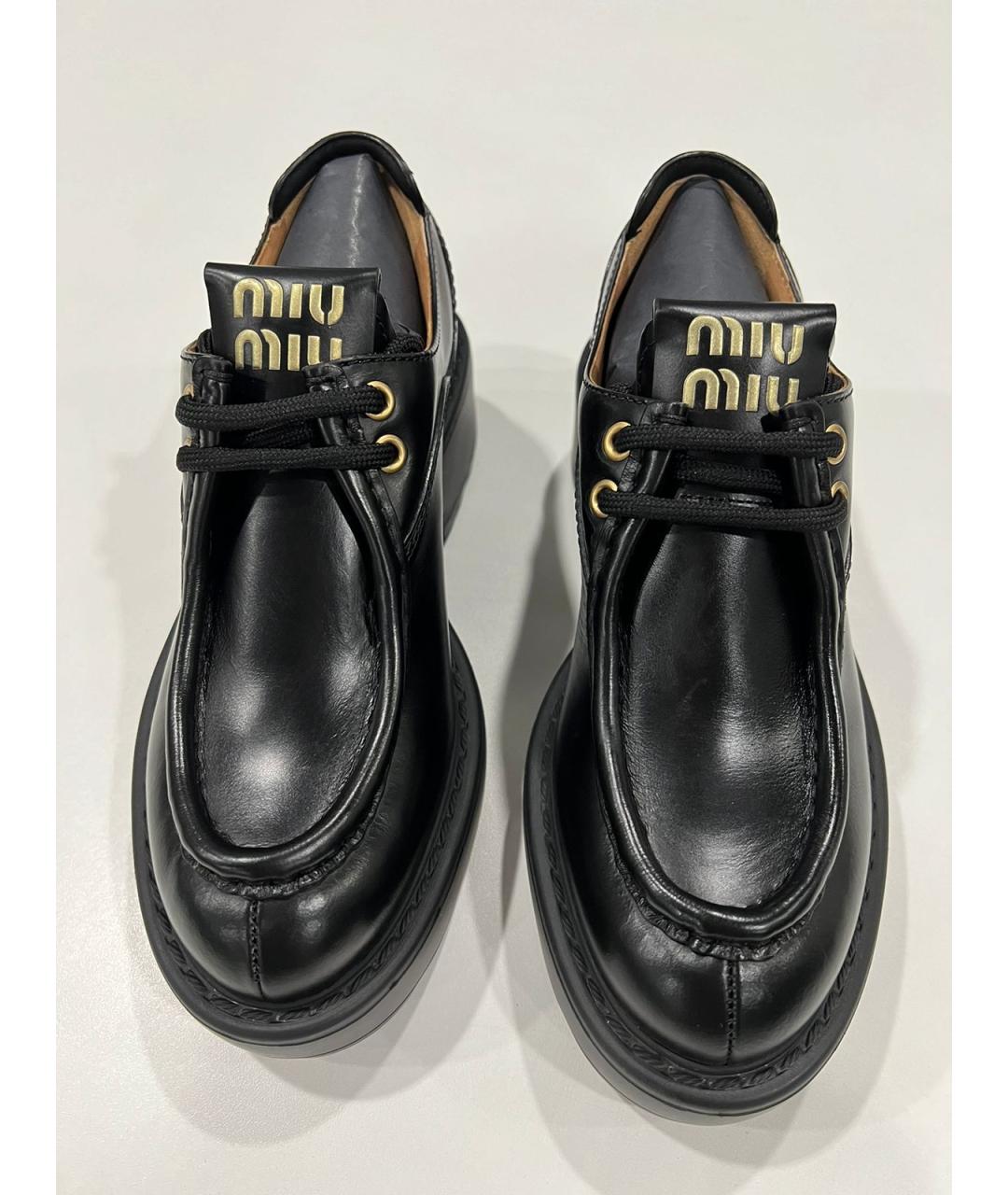 MIU MIU Кожаные ботинки, фото 3