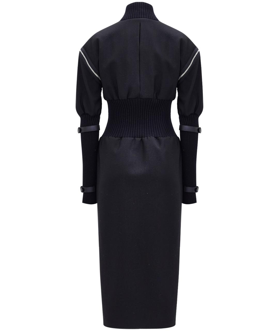 GUCCI Черное шерстяное повседневное платье, фото 2