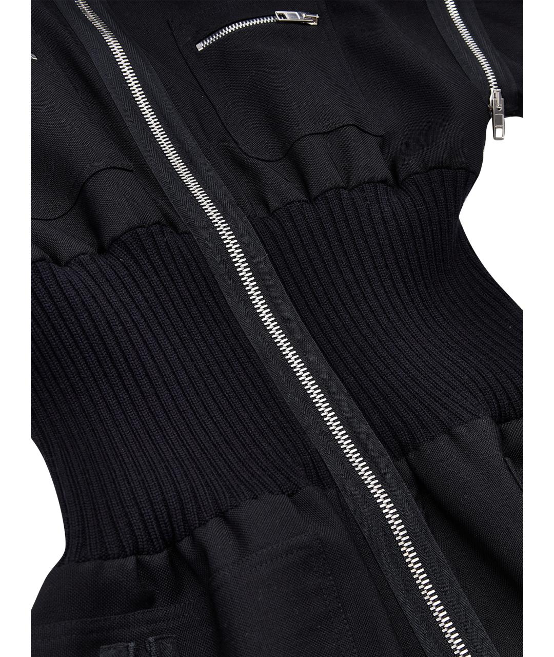 GUCCI Черное шерстяное повседневное платье, фото 4