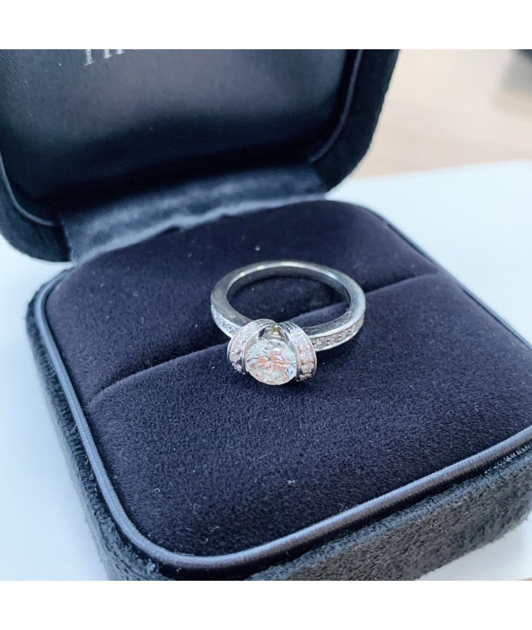 TIFFANY&CO Серебряное платиновое кольцо, фото 4
