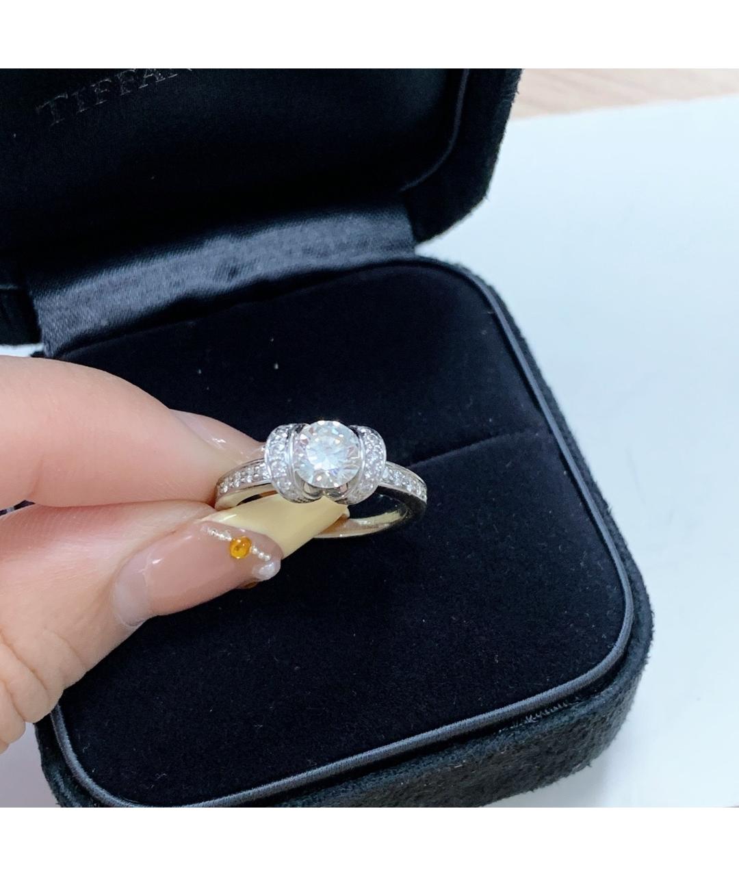 TIFFANY&CO Серебряное платиновое кольцо, фото 3