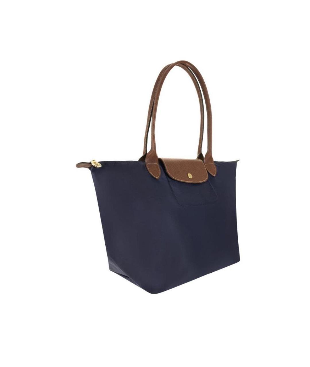 LONGCHAMP Темно-синяя сумка тоут, фото 2