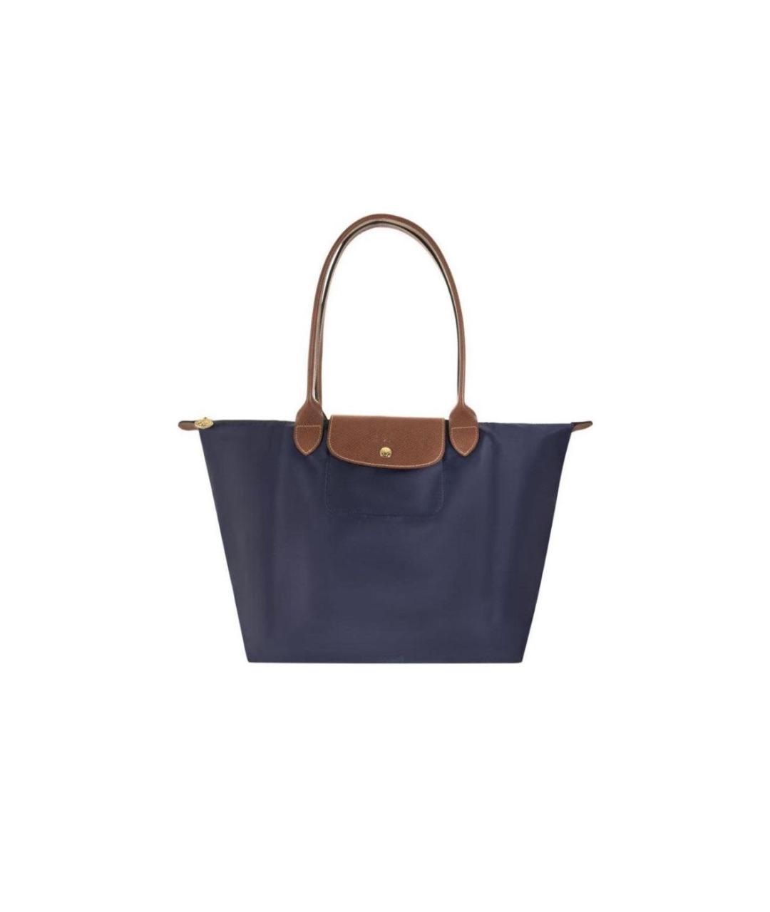 LONGCHAMP Темно-синяя сумка тоут, фото 1