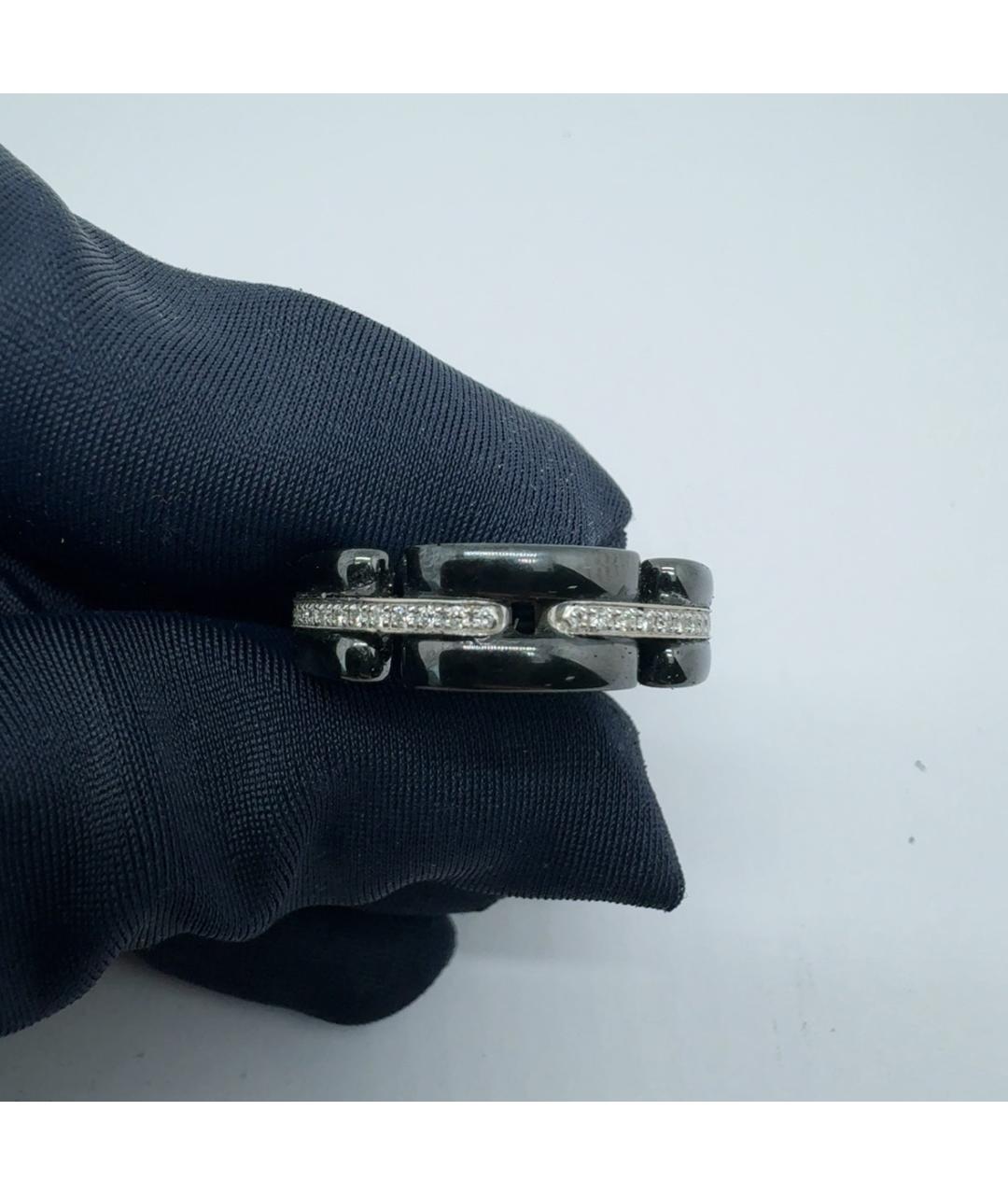 CHANEL Черное кольцо из белого золота, фото 6