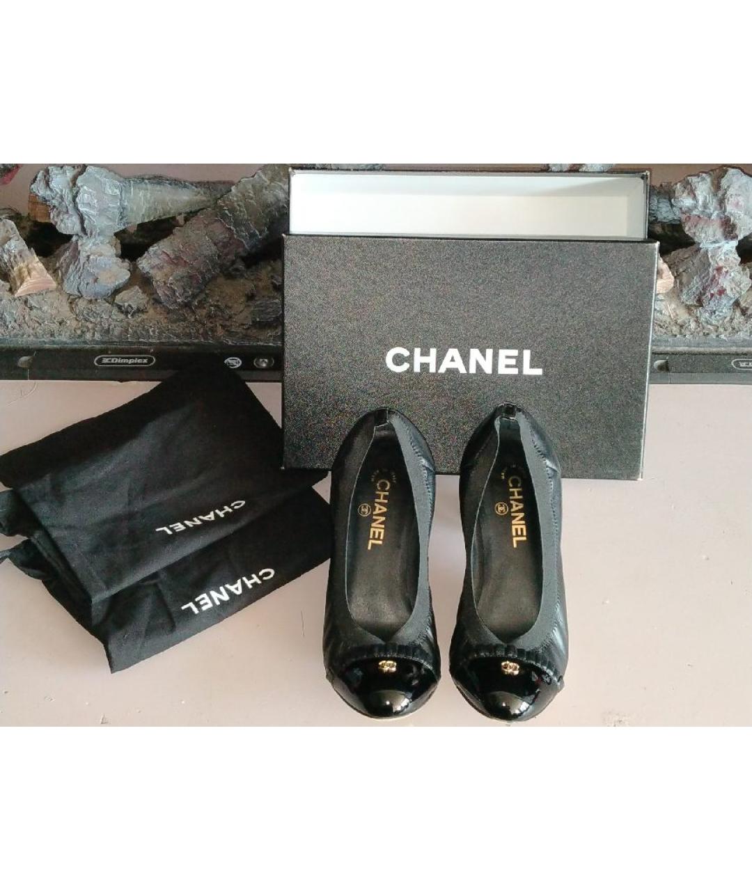 CHANEL Черные туфли, фото 3