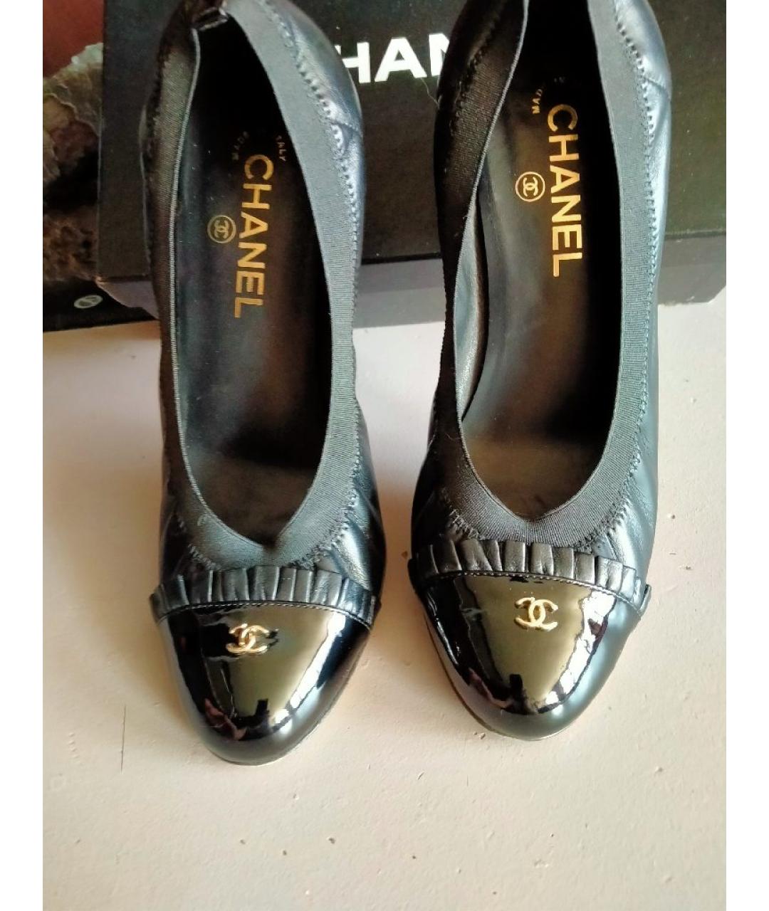 CHANEL Черные туфли, фото 2