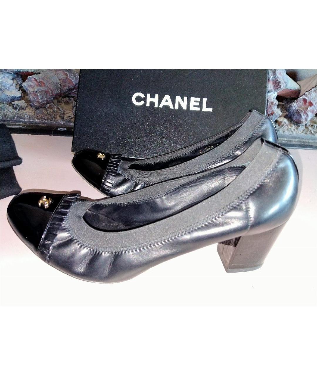 CHANEL Черные туфли, фото 5