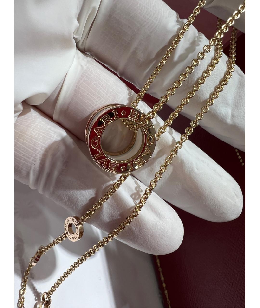 BVLGARI Золотое колье из розового золота, фото 3