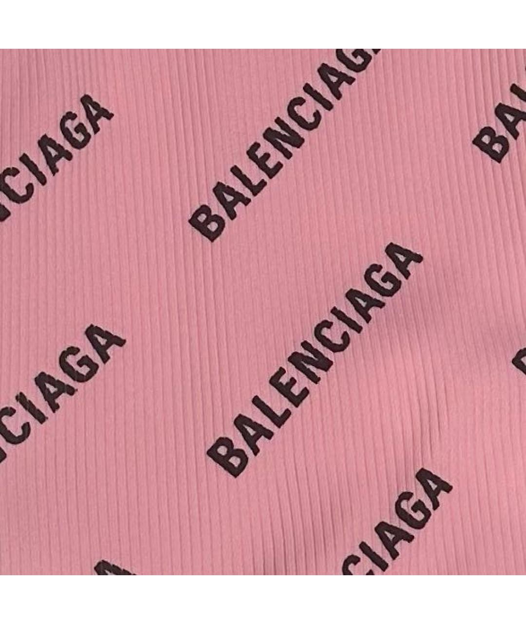 BALENCIAGA Розовое полиамидовое повседневное платье, фото 5