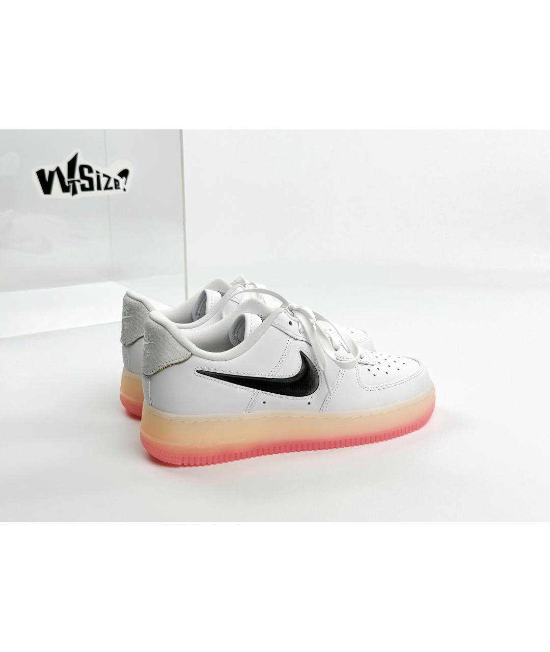 NIKE Белые кожаные низкие кроссовки / кеды, фото 2