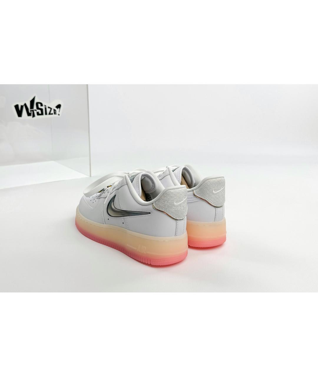 NIKE Белые кожаные низкие кроссовки / кеды, фото 6