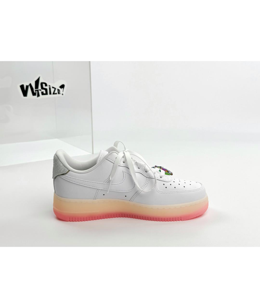 NIKE Белые кожаные низкие кроссовки / кеды, фото 7