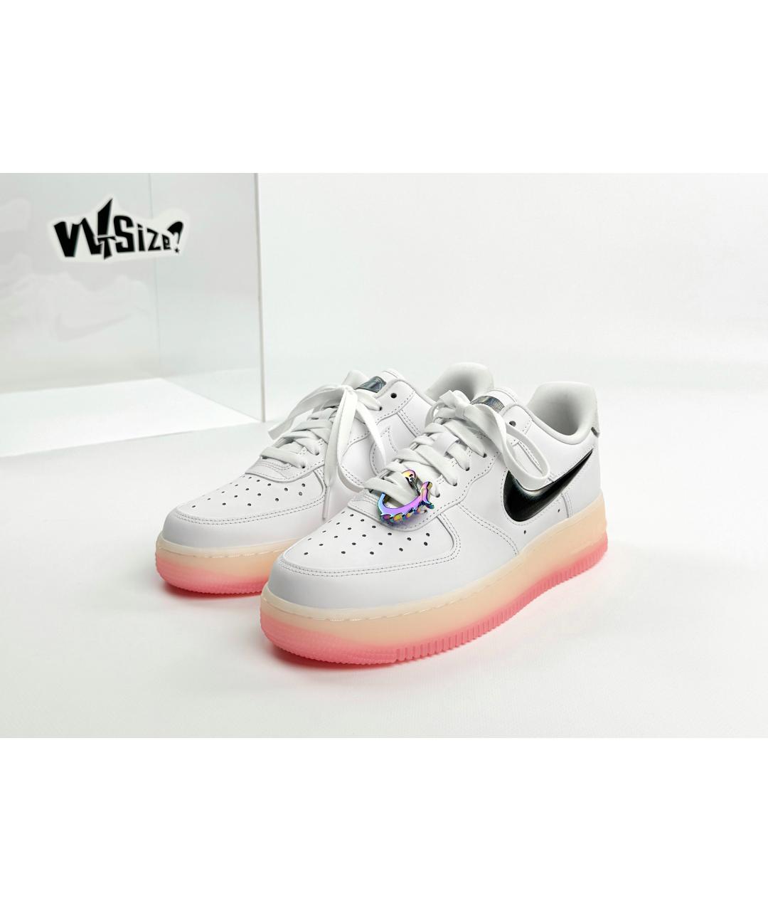 NIKE Белые кожаные низкие кроссовки / кеды, фото 5