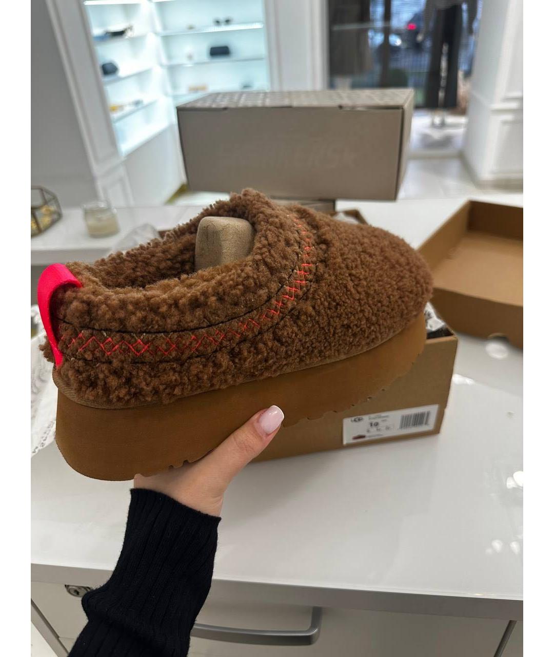 UGG AUSTRALIA Коричневые замшевые полусапоги, фото 2