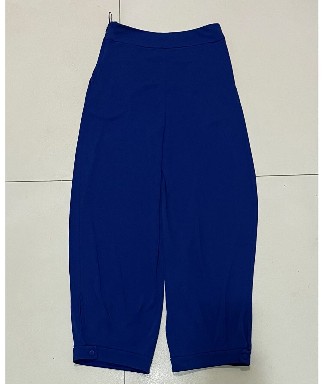 GIORGIO ARMANI Синие вискозные прямые брюки, фото 5