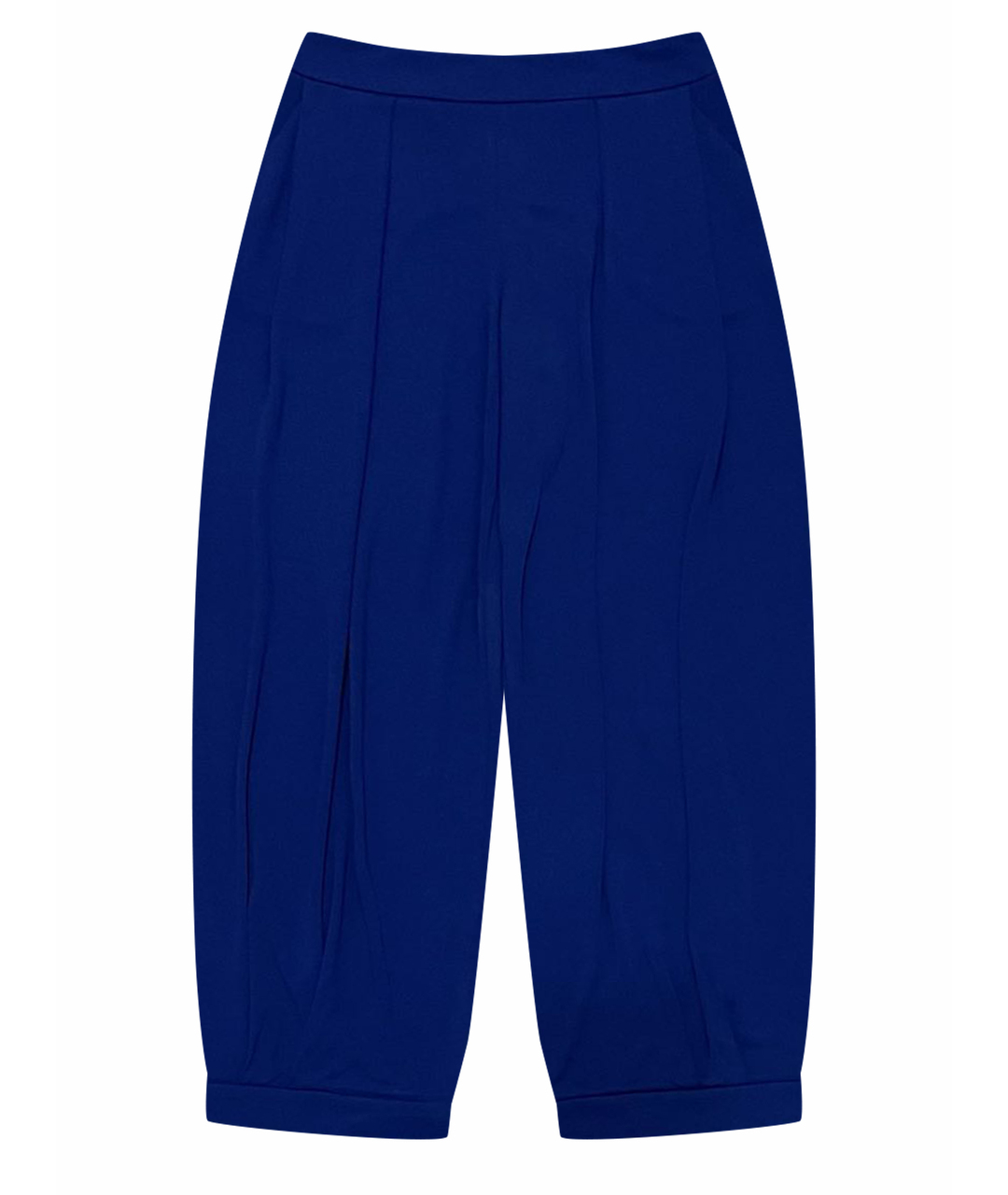 GIORGIO ARMANI Синие вискозные прямые брюки, фото 1