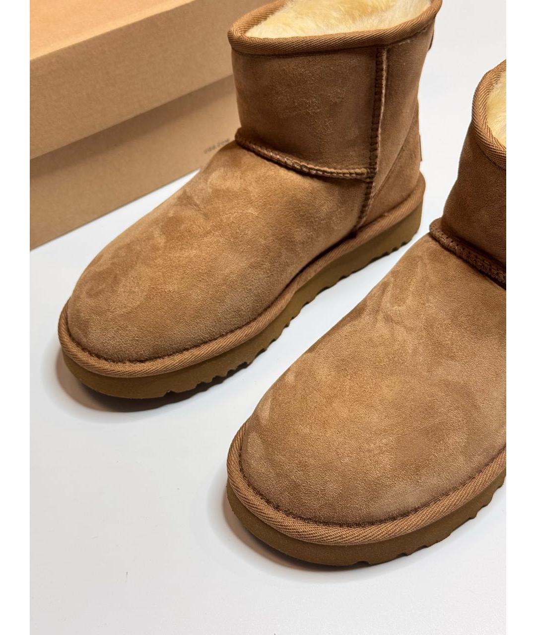 UGG AUSTRALIA Коричневые замшевые ботинки, фото 4