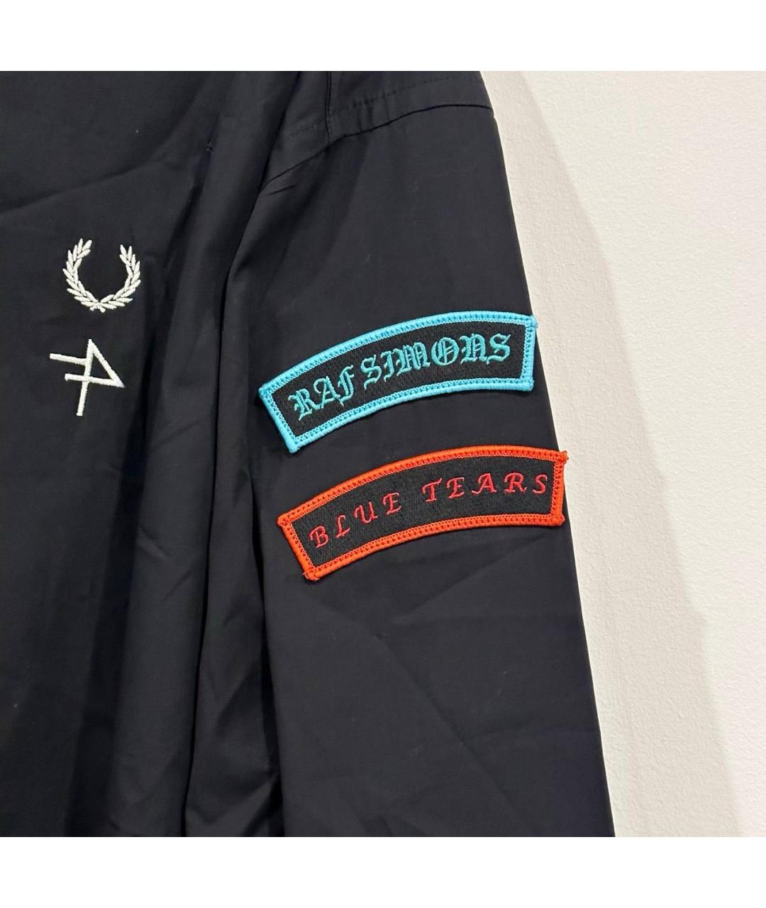 RAF SIMONS X FRED PERRY Черная кэжуал рубашка, фото 4