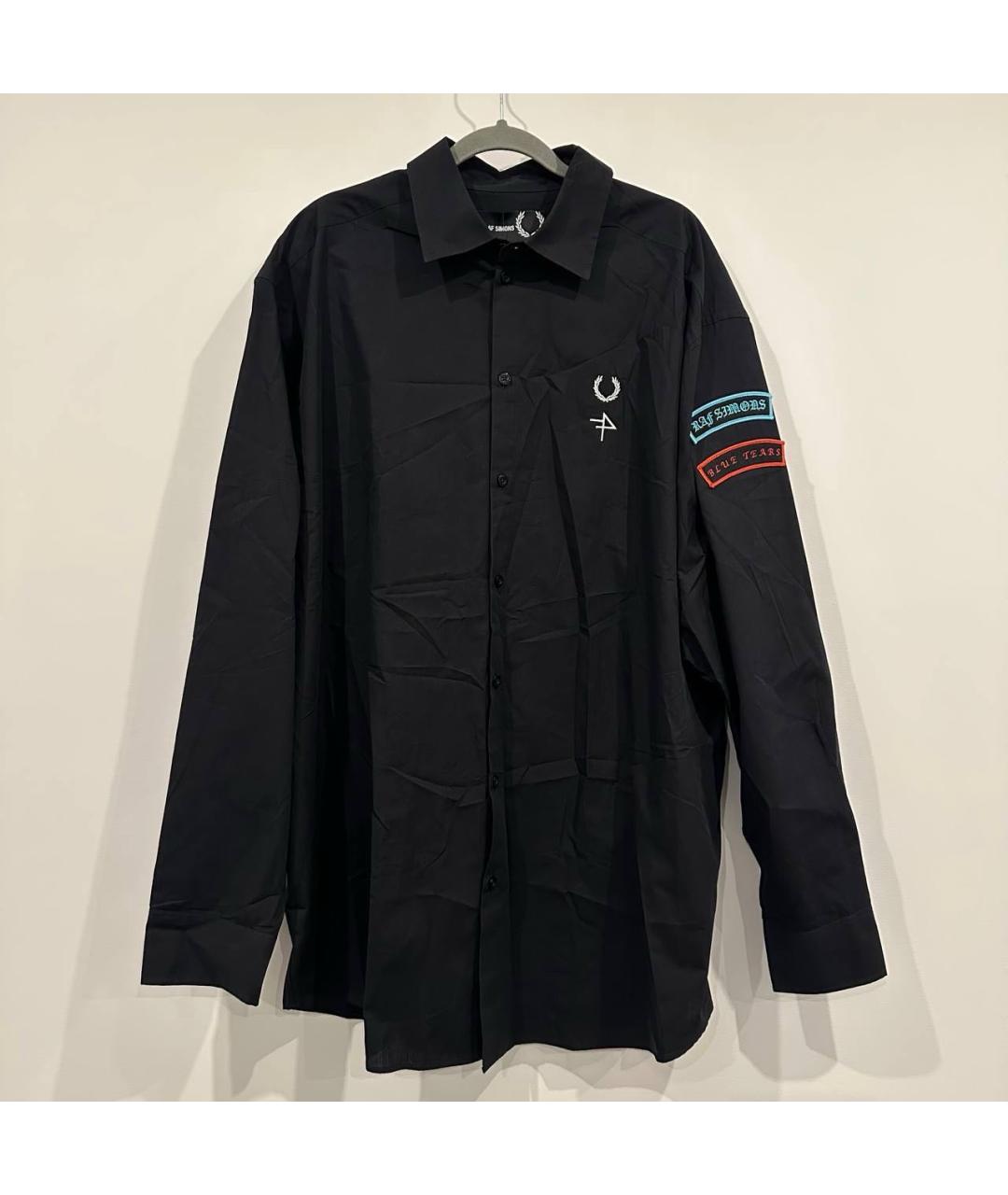 RAF SIMONS X FRED PERRY Черная кэжуал рубашка, фото 9