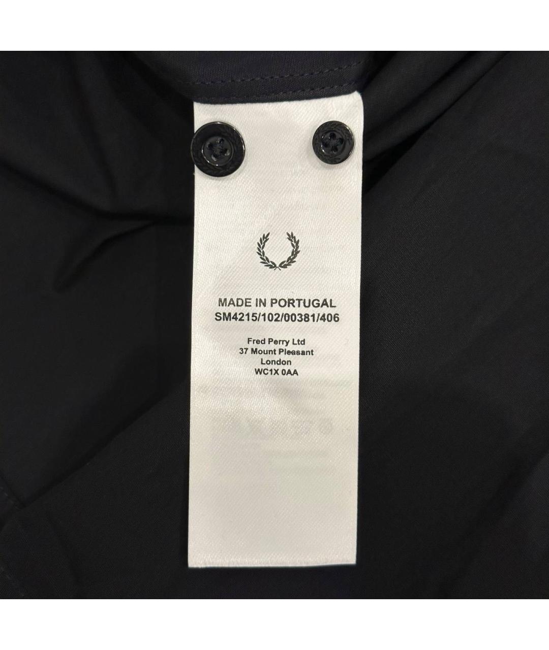 RAF SIMONS X FRED PERRY Черная кэжуал рубашка, фото 8