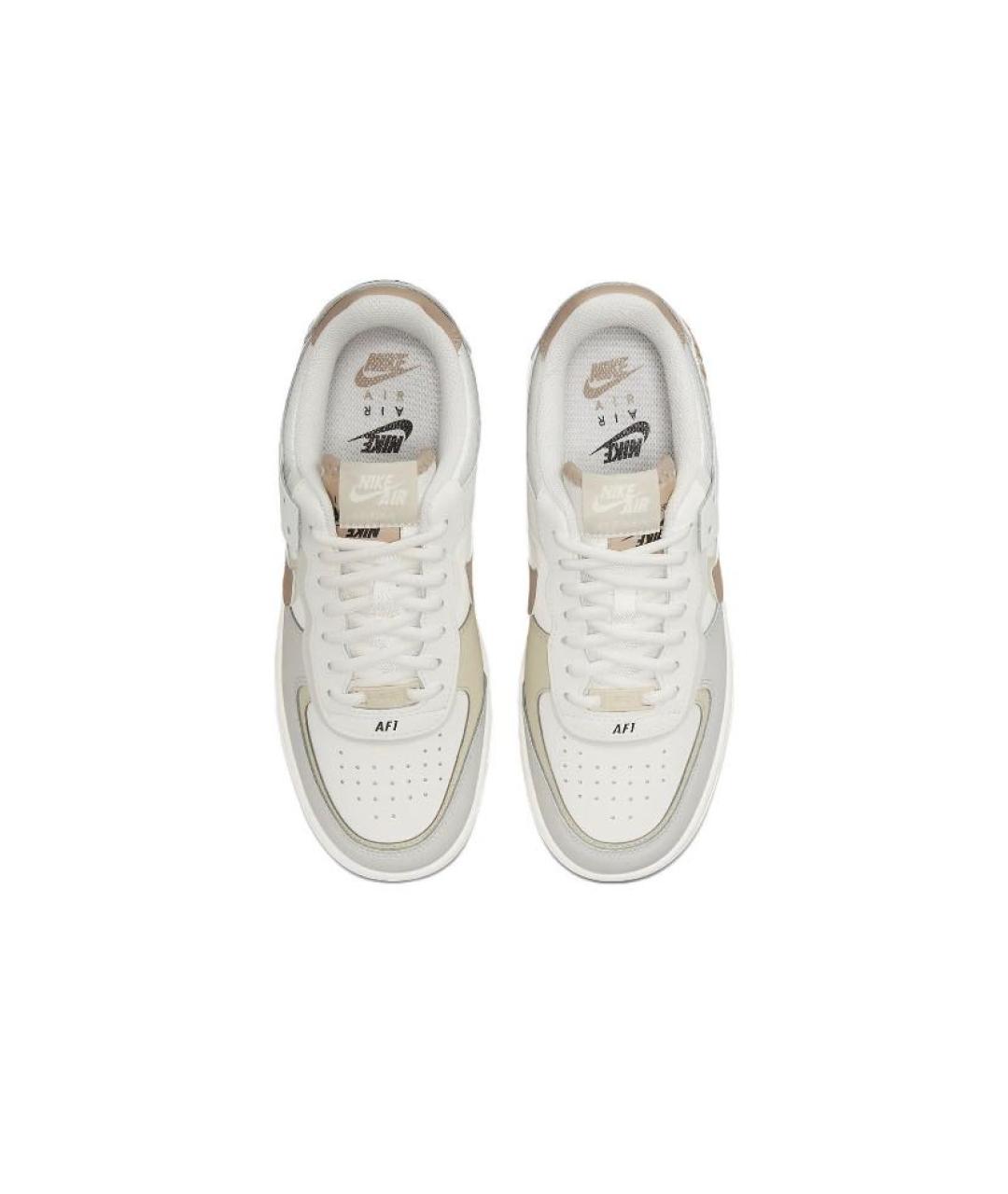 NIKE Бежевые кожаные кеды, фото 3