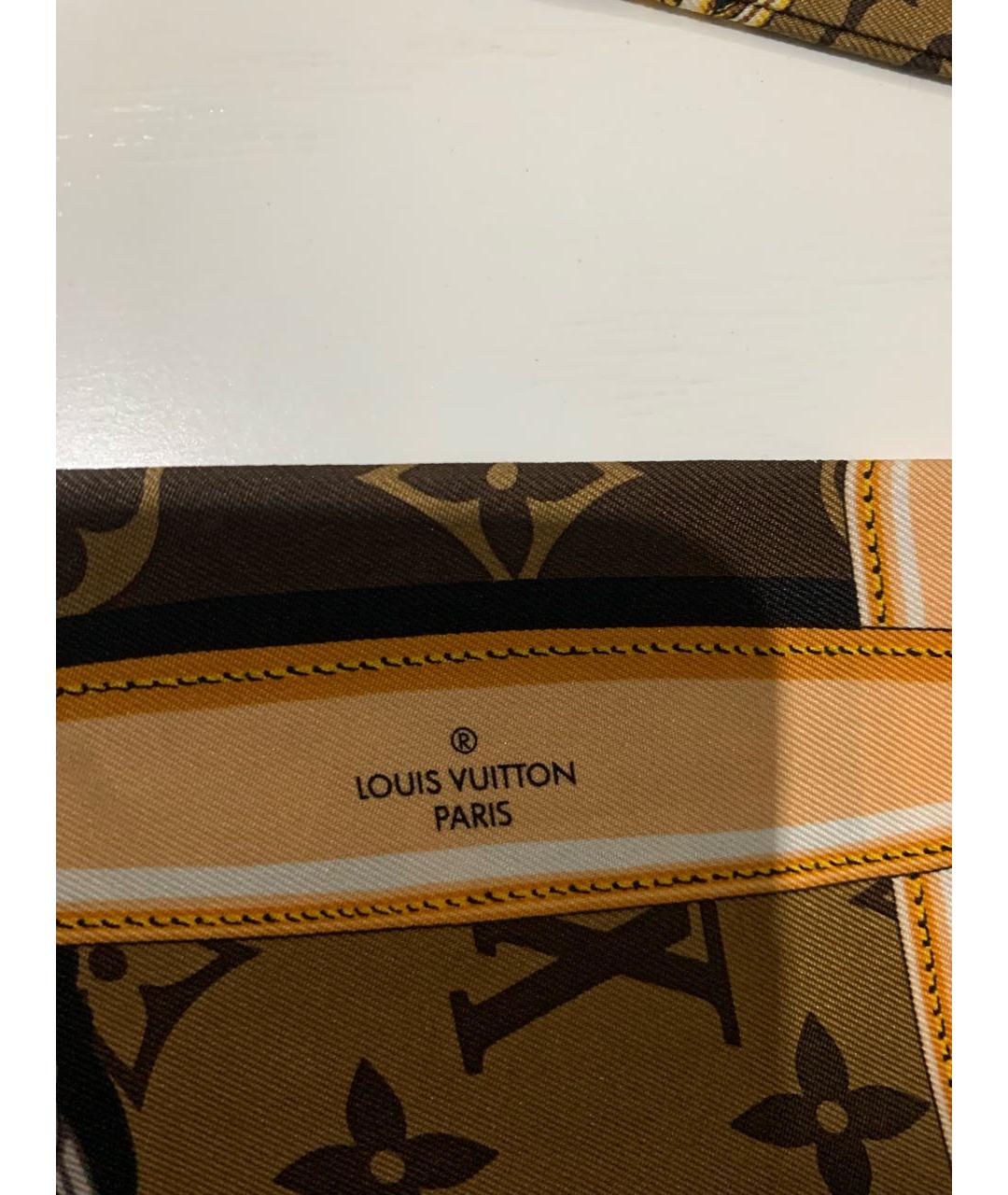 LOUIS VUITTON Коричневая повязка на голову, фото 5