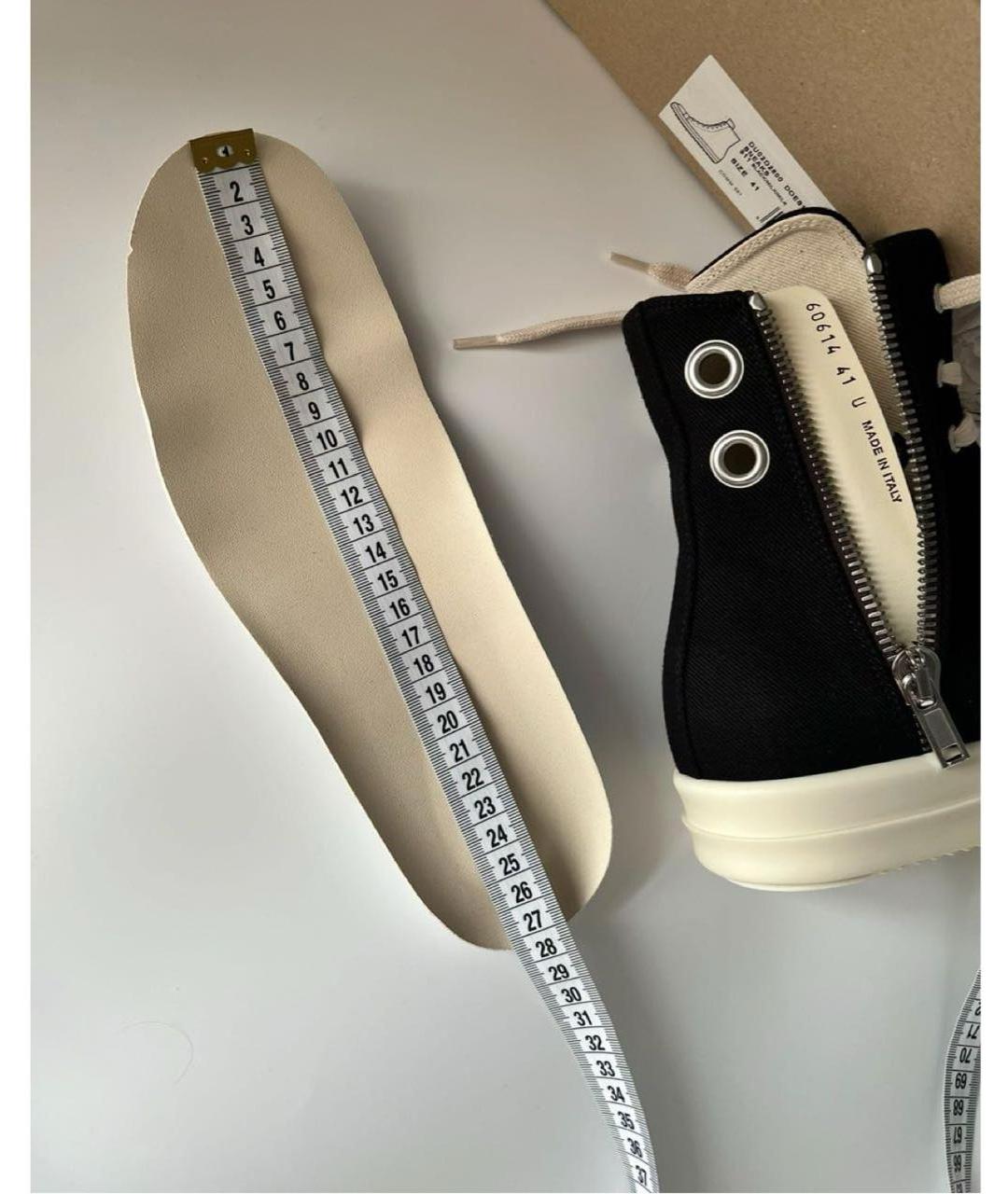 RICK OWENS DRKSHDW Черные кеды, фото 8