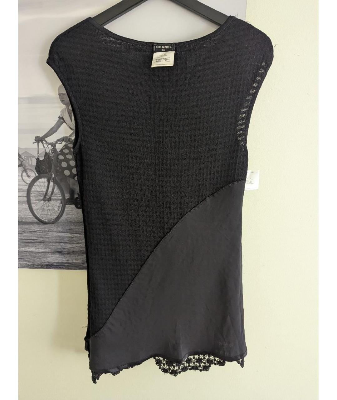 CHANEL Черный вискозный костюм с юбками, фото 3