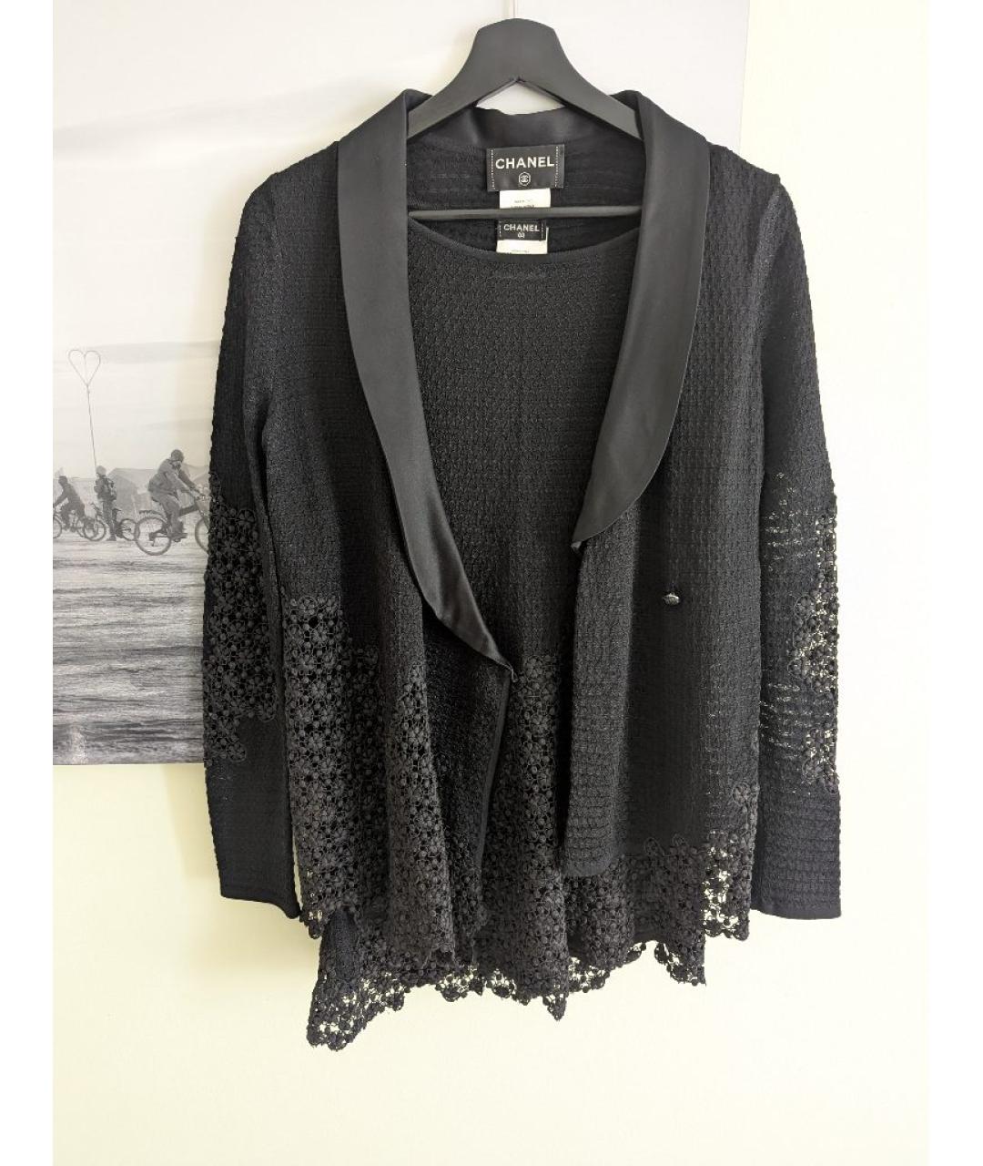 CHANEL Черный вискозный костюм с юбками, фото 5