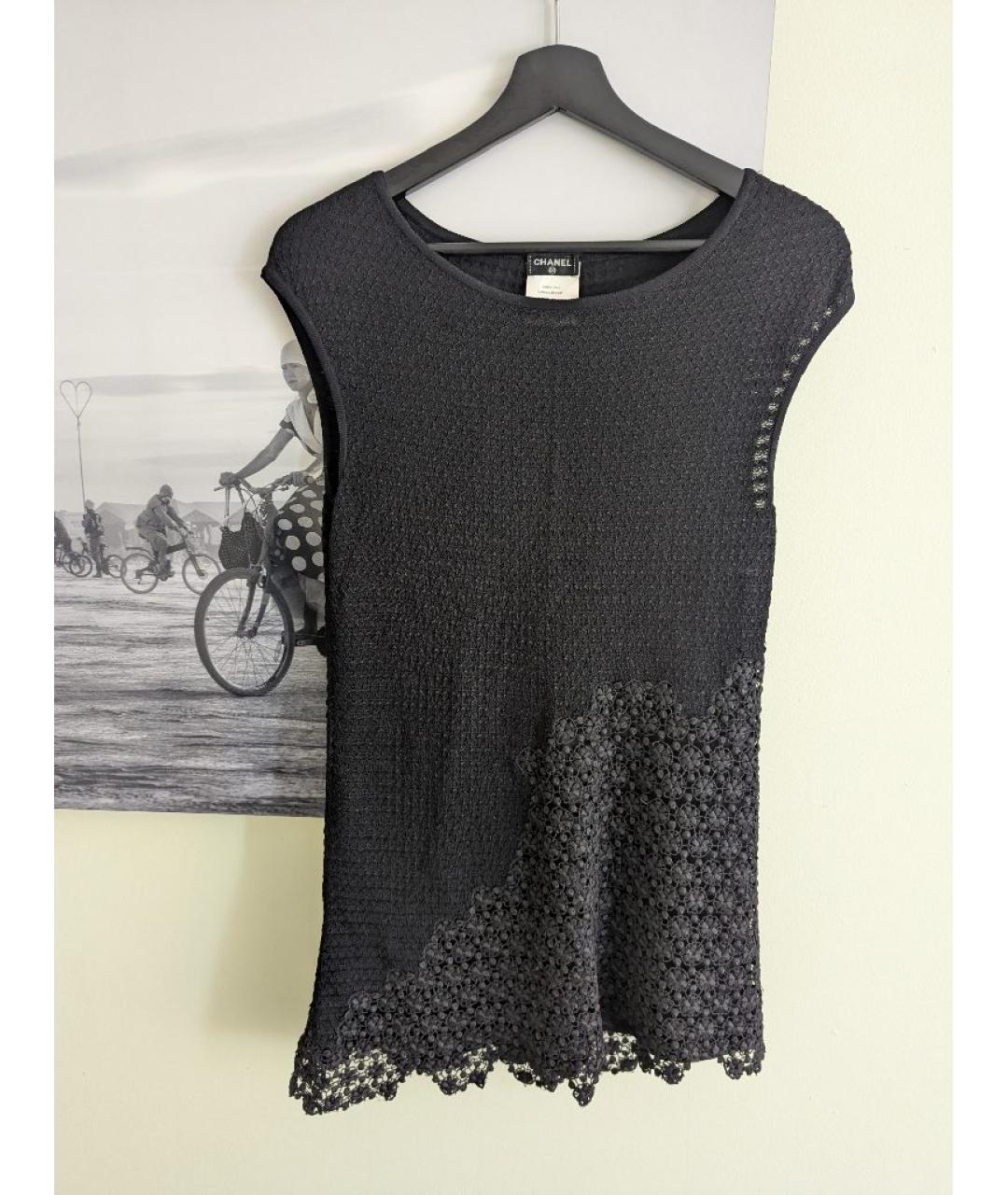 CHANEL Черный вискозный костюм с юбками, фото 2