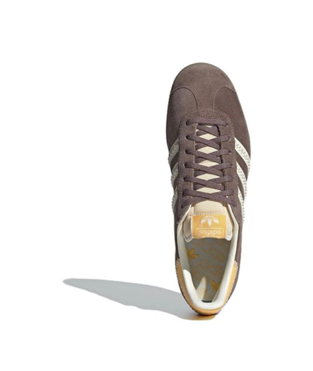 ADIDAS Коричневые замшевые кроссовки, фото 2