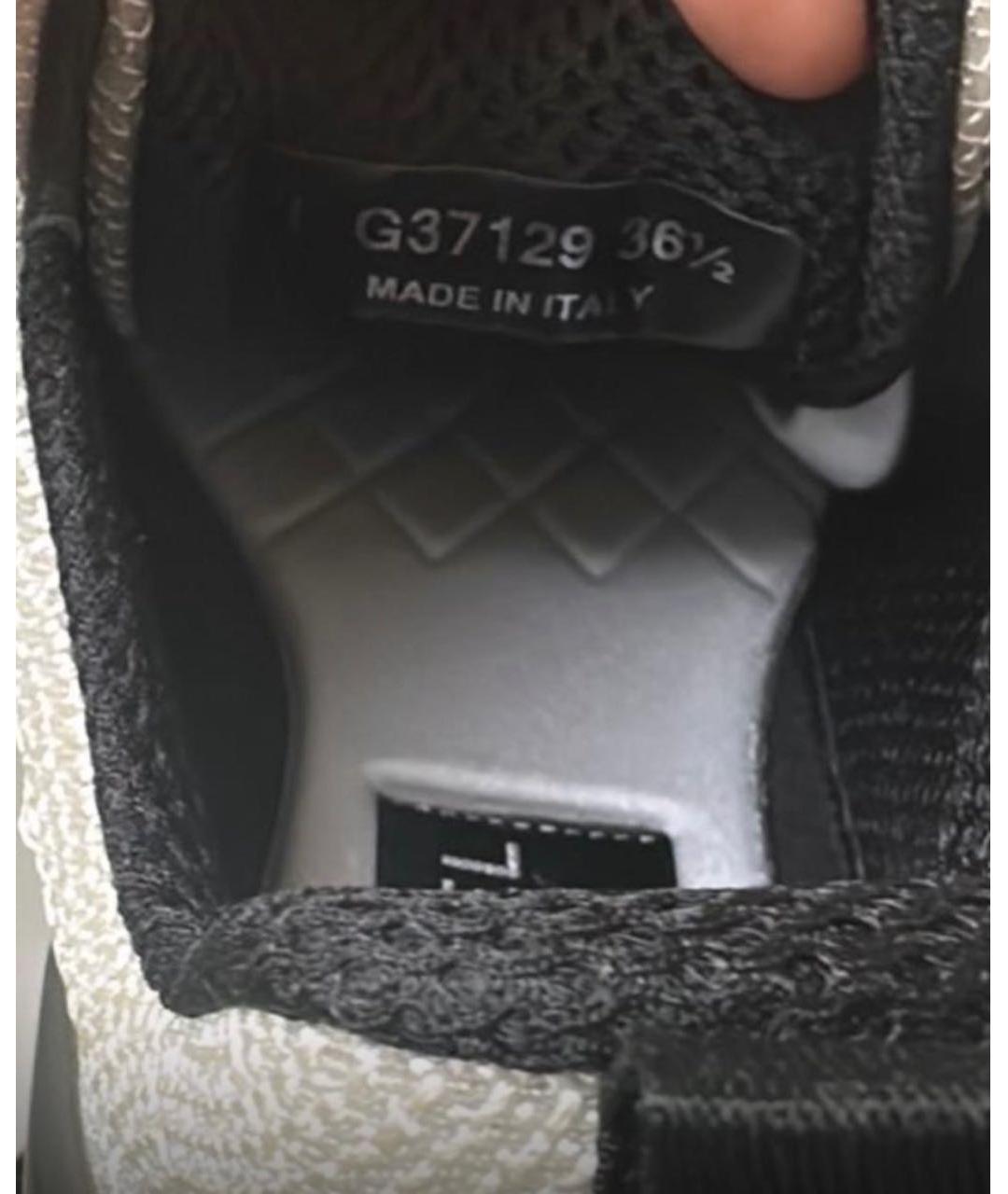 CHANEL Серые текстильные кроссовки, фото 5