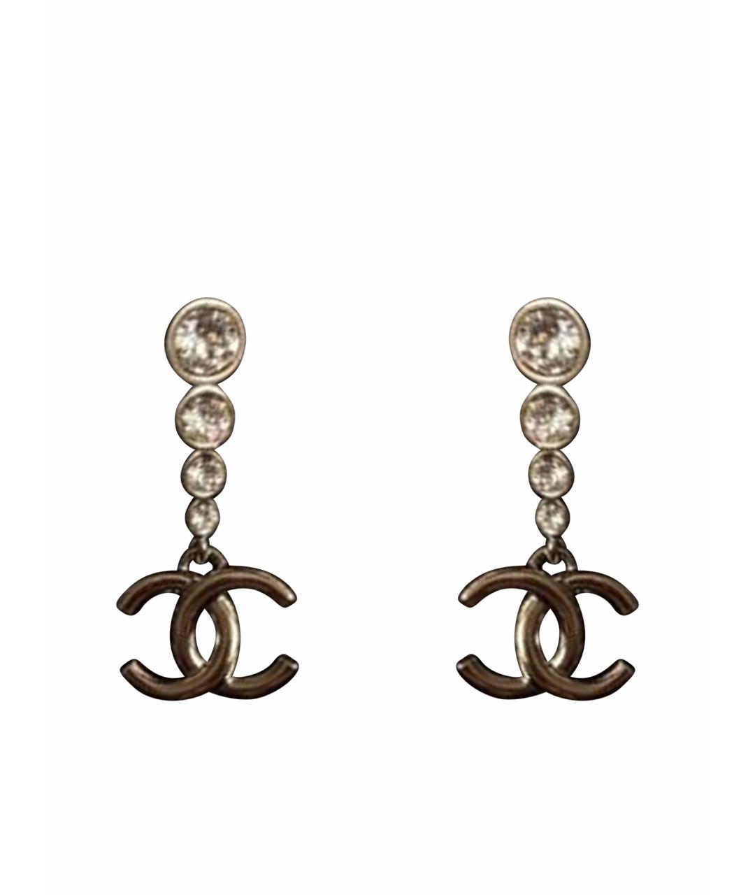 CHANEL Серебряные латунные серьги, фото 1