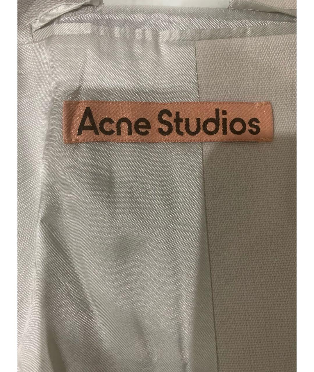 ACNE STUDIOS Бежевый полиэстеровый жакет/пиджак, фото 3