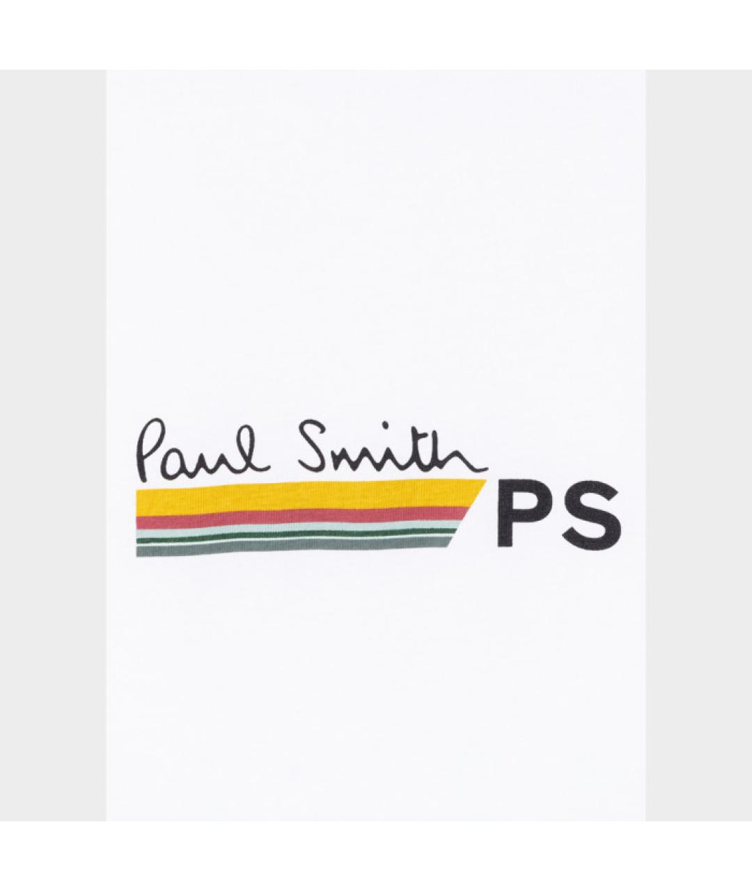 PS BY PAUL SMITH Белая хлопковая футболка, фото 3