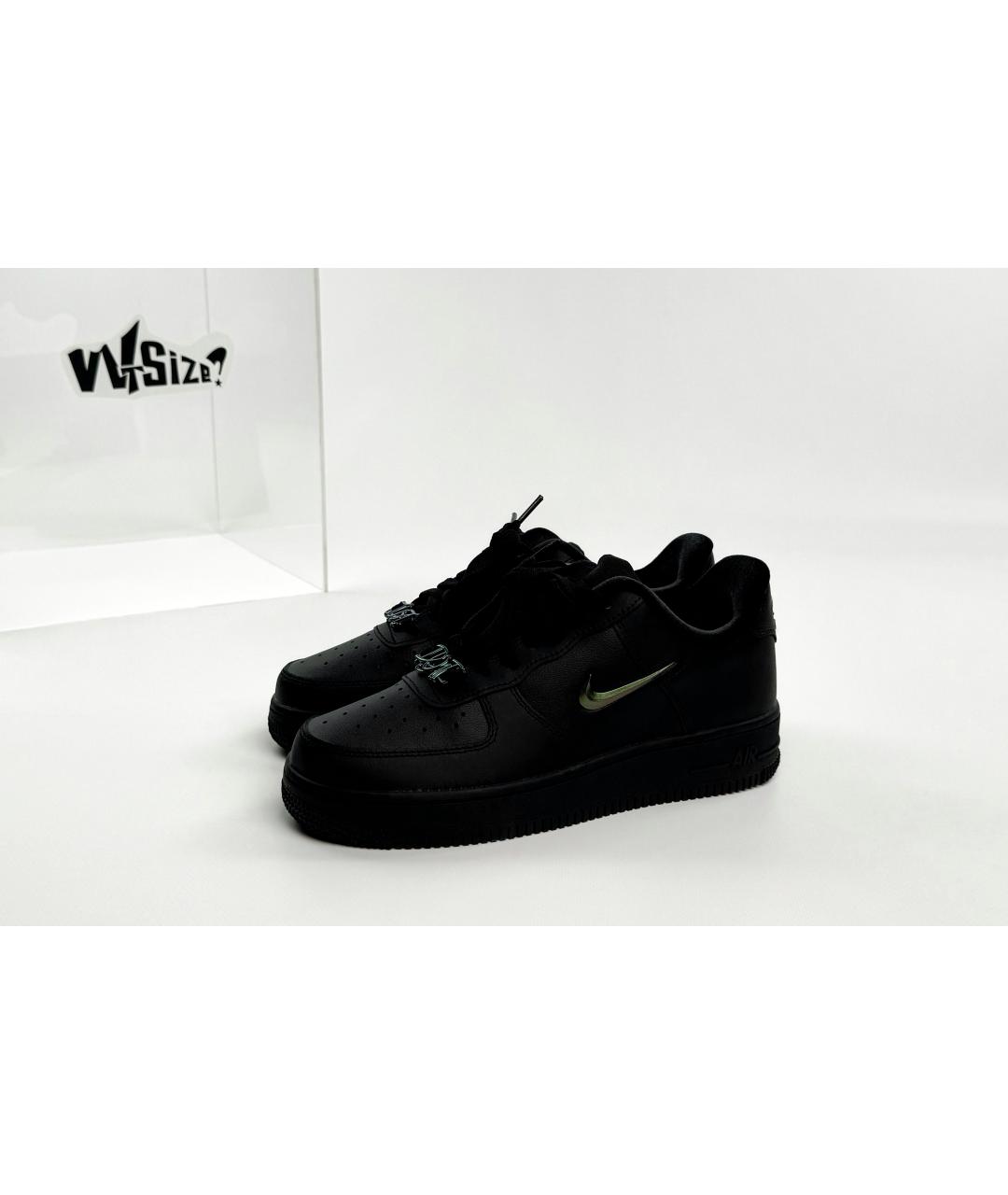 NIKE Черные кожаные кеды, фото 8
