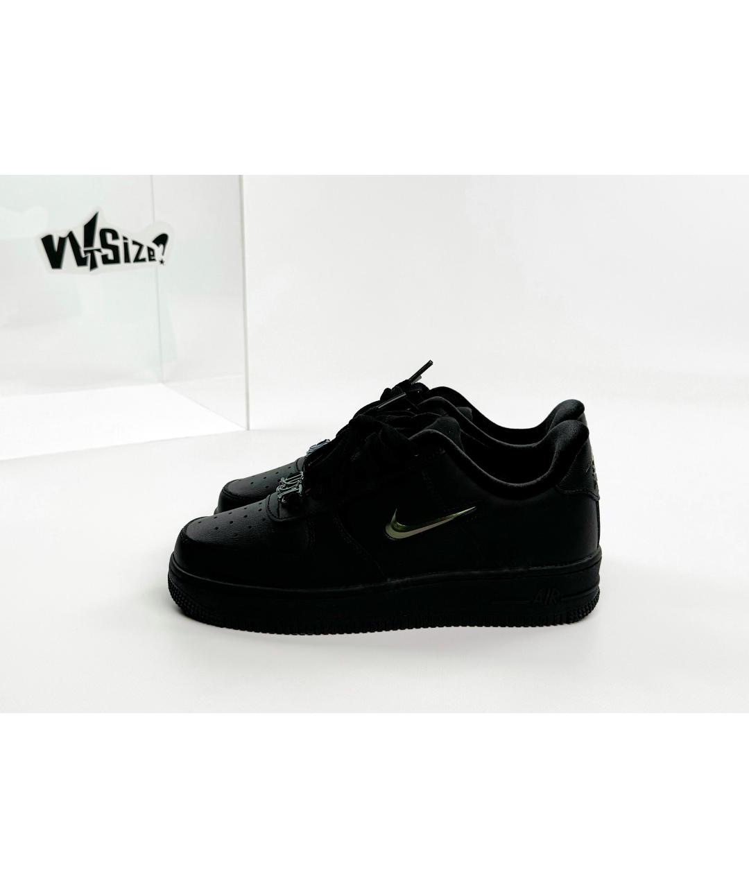 NIKE Черные кожаные кеды, фото 9