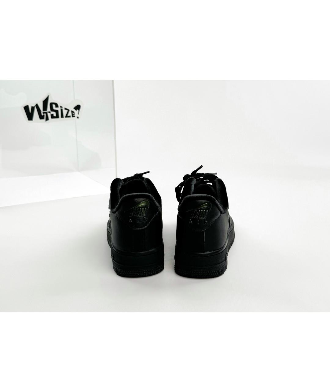 NIKE Черные кожаные кеды, фото 3