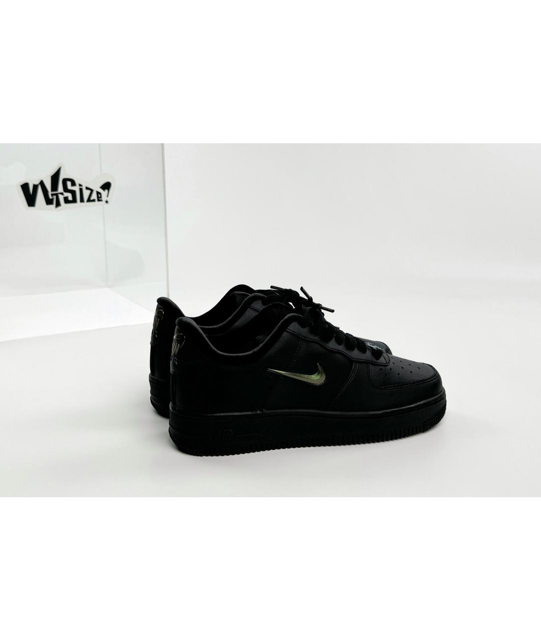 NIKE Черные кожаные кеды, фото 5