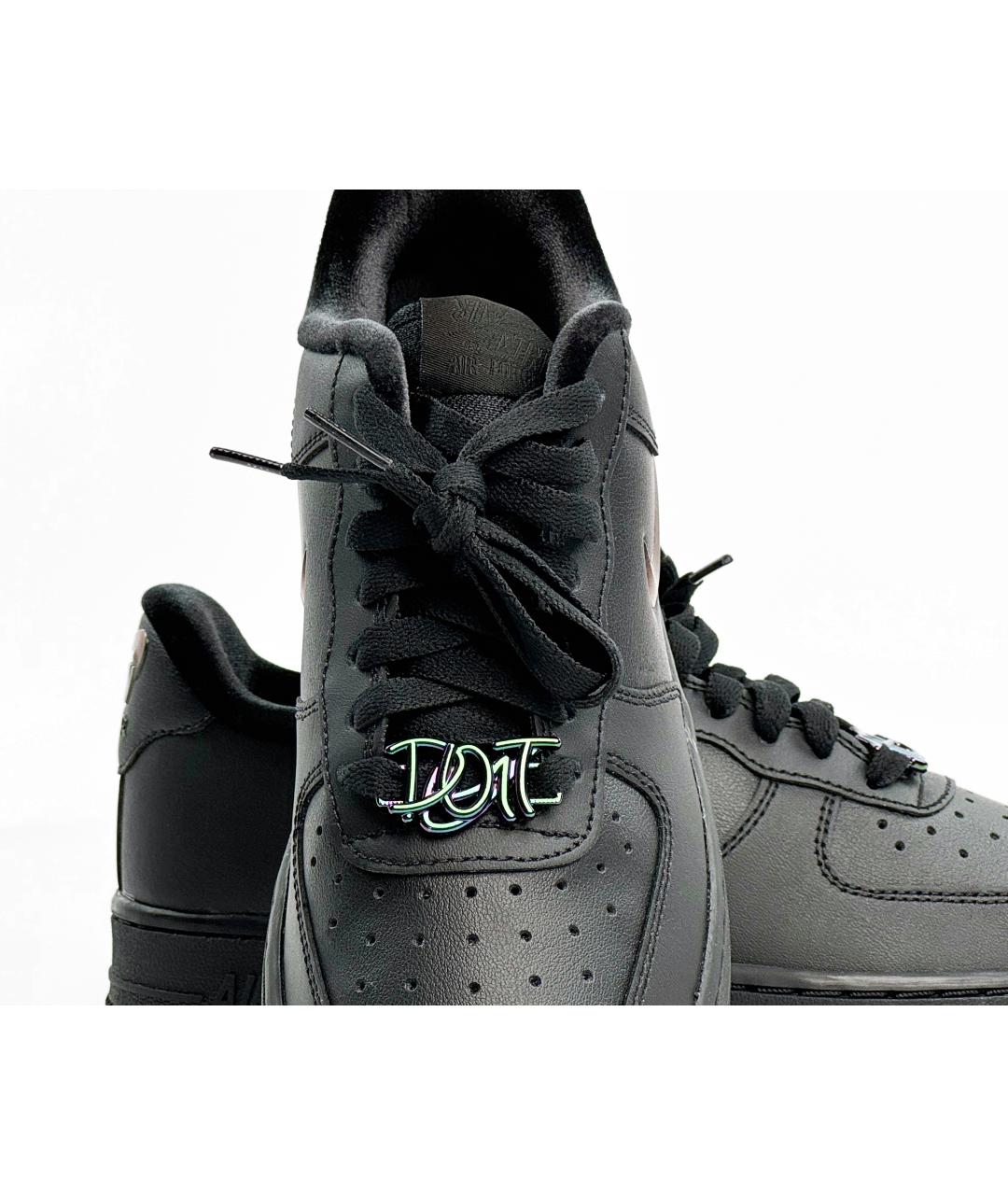 NIKE Черные кожаные кеды, фото 2