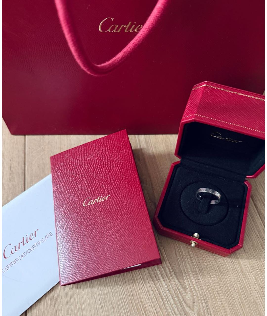 CARTIER Серебряное кольцо из белого золота, фото 4